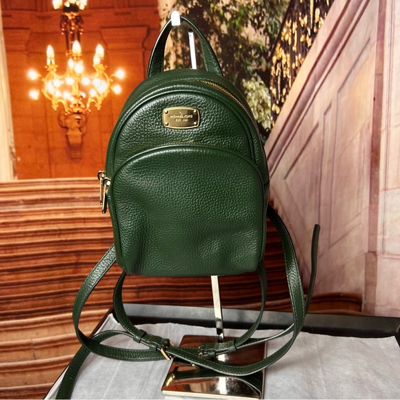 MICHAEL KORS 💚 Abbey Mini Convertible Backpack in Moss Green - Picture 1 of 14